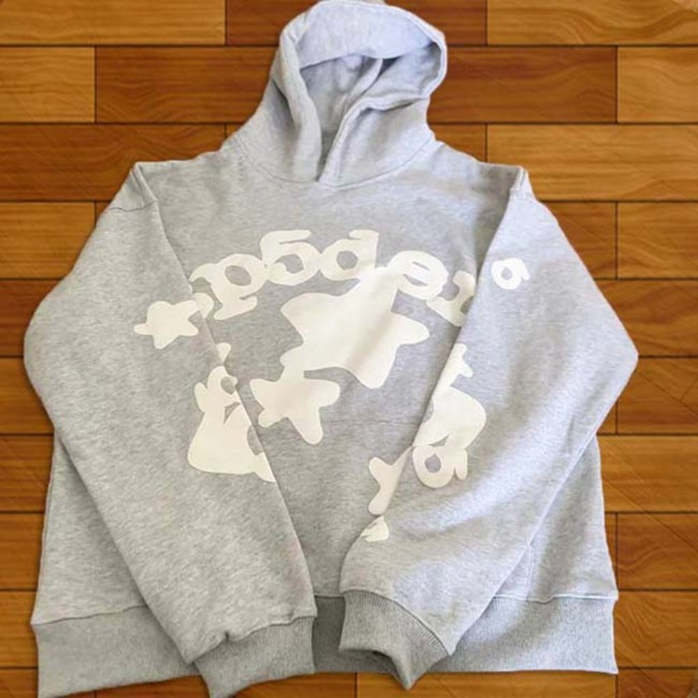 Spider Worldwide Grey Beluga Sp5der Hoodie